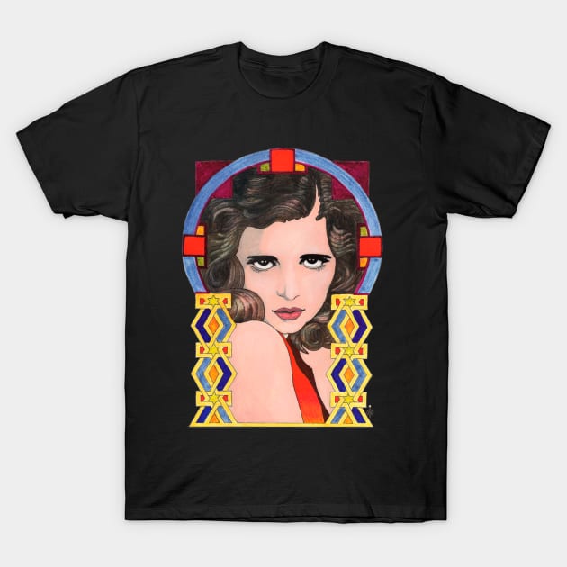 Deco Girl #1 T-Shirt by Indigenous Bert